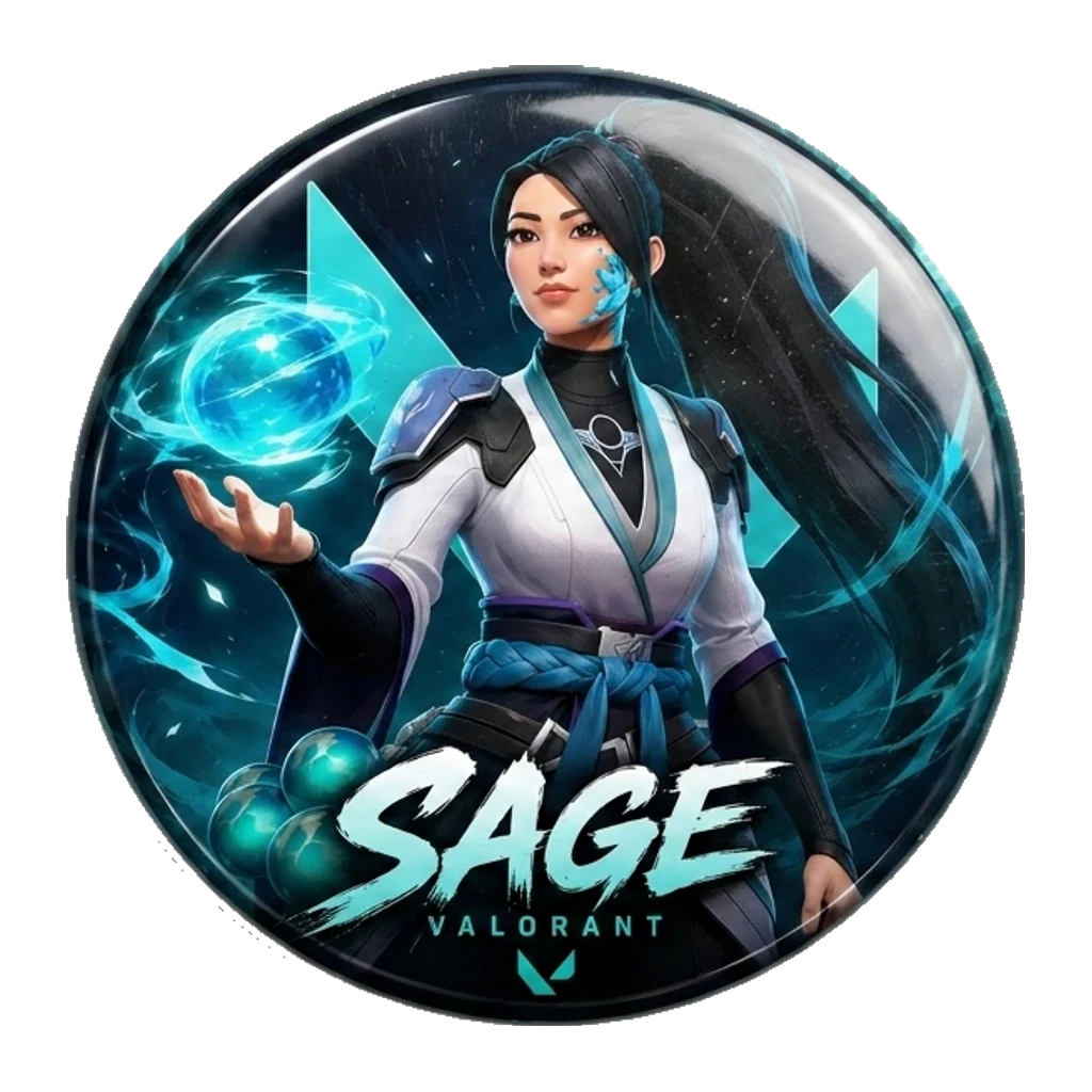 Mockup de botton de Sage